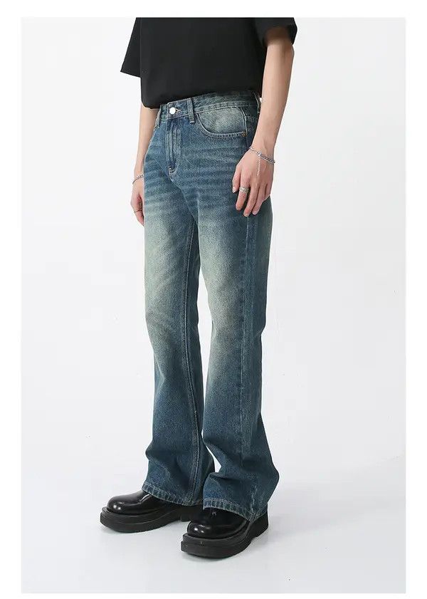 Japanese Brand Adachi x Aida Japanese style washed distressed flared jeans Size US 32 / EU 48 - 3 Thumbnail
