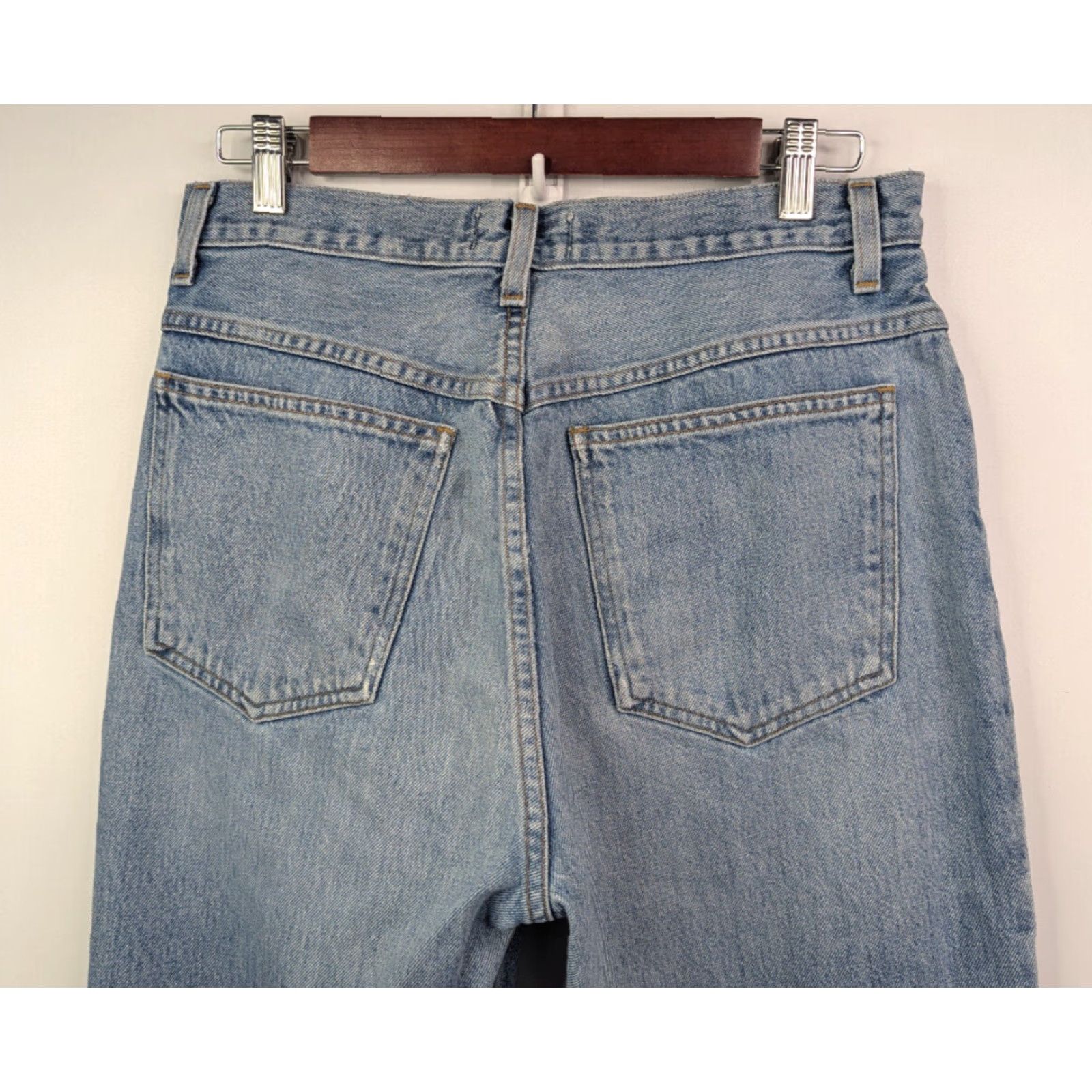 Agolde AGOLDE Jeans Womens 29 Blue Vintage Flare High Rise Organic Cotton Denim Size 29" - 6 Thumbnail