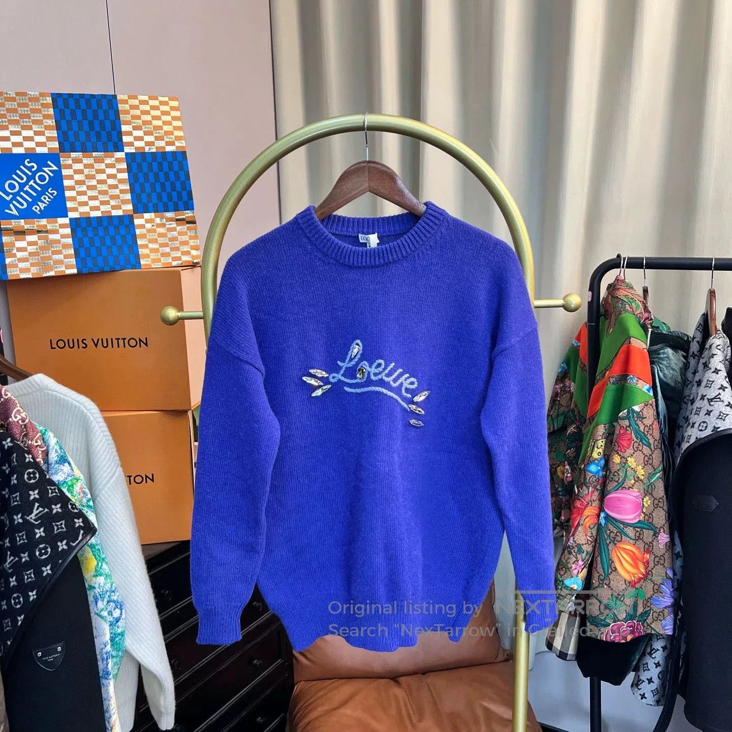 Loewe Loewe Blue Logo Sweater XS. Size US XS / EU 42 / 0 - 1 Thumbnail