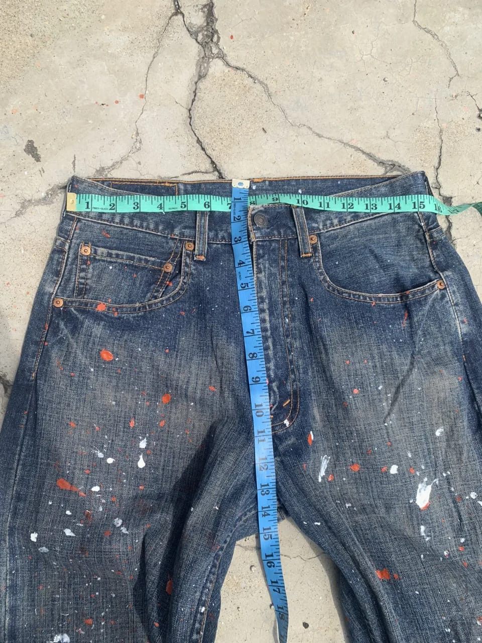 Levi's Vintage Levi’s 669 Baggy Wide Leg Custom Paint Splatter 🔥 Size US 31 - 4 Thumbnail