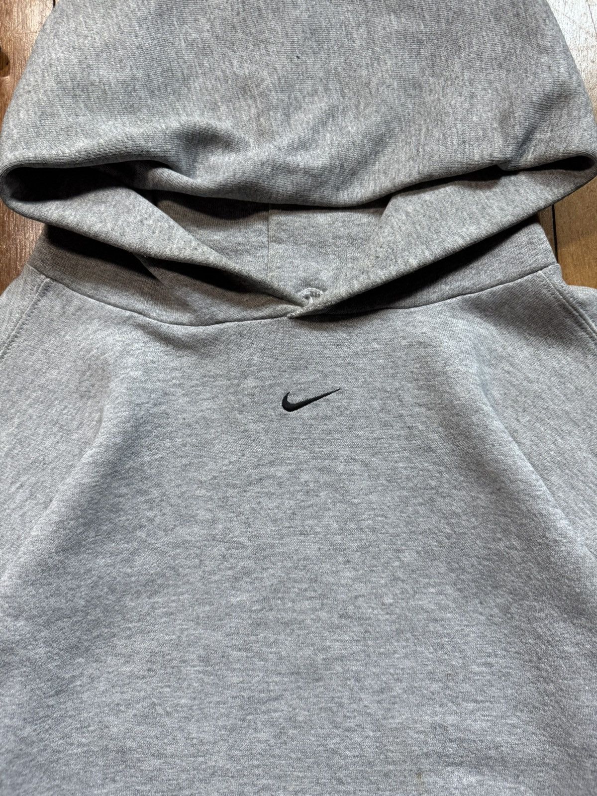 Nike Vintage 1990s Nike Center Swoosh Hoodie Travis Scott Size US L / EU 52-54 / 3 - 3 Thumbnail