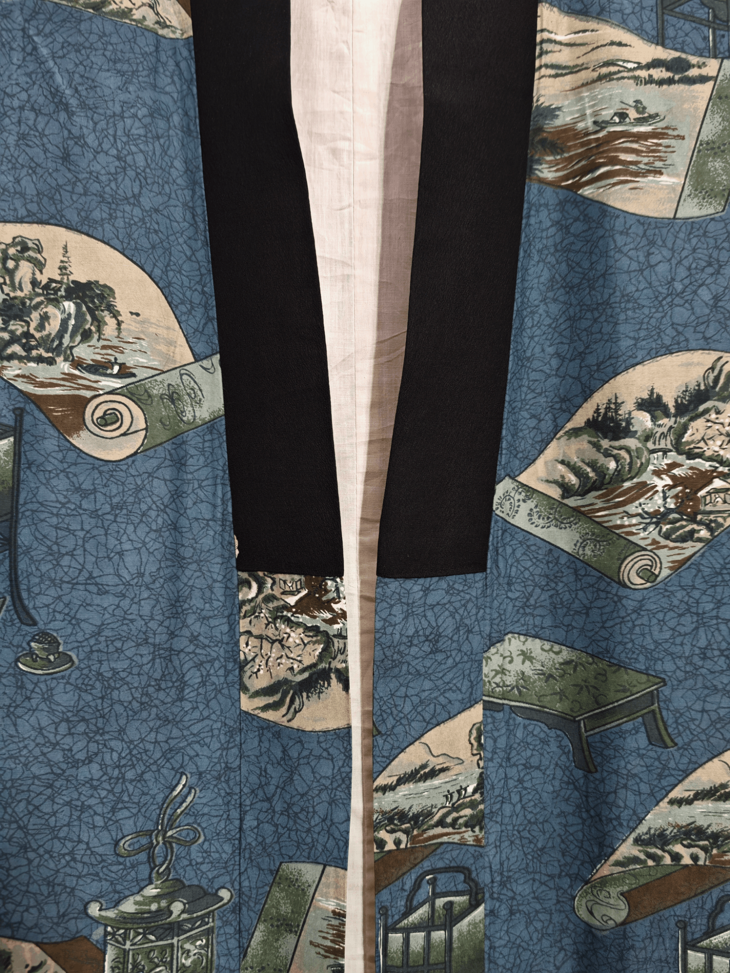Japanese Brand × Vintage Vintage Japanese Kimono Nagajuban Robe Kimono Dress Size US L / EU 52-54 / 3 - 4 Thumbnail