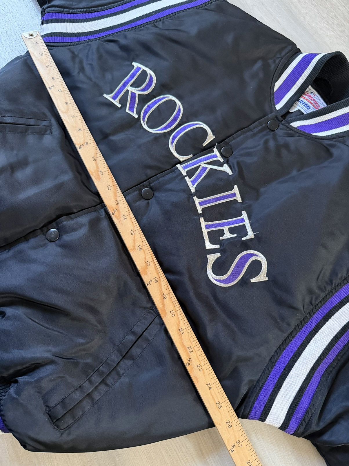 Starter VTG Colorado Rockies Starter Diamond Coll Sz L Purple Lining Size US L / EU 52-54 / 3 - 8 Thumbnail