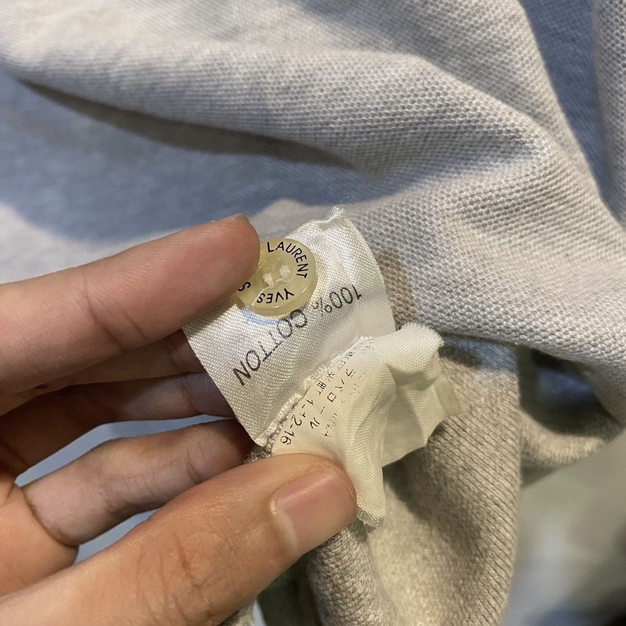 Yves Saint Laurent Vtg YSL Yves Saint Laurent Pour Homme Polo Tee Size US M / EU 48-50 / 2 - 11 Thumbnail