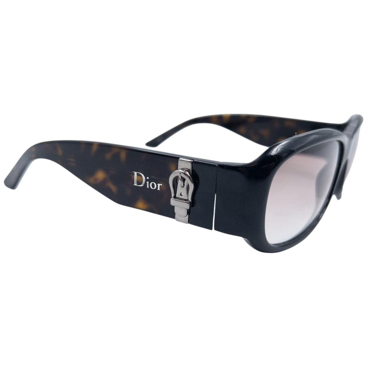 Dior Vintage Dior Tortoise Shell Buckle Sunglasses Size ONE SIZE - 5 Thumbnail