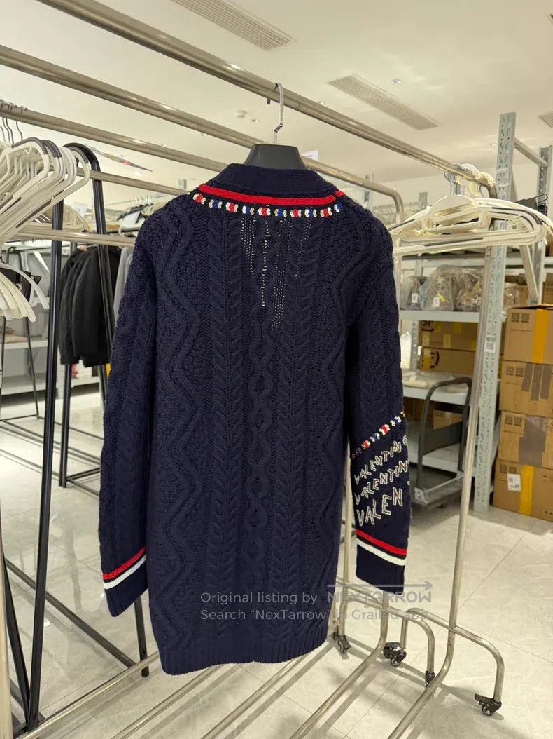 Valentino Valentino Reworked sequins full of graffiti logo knitted c Size S / US 4 / IT 40 - 5 Thumbnail