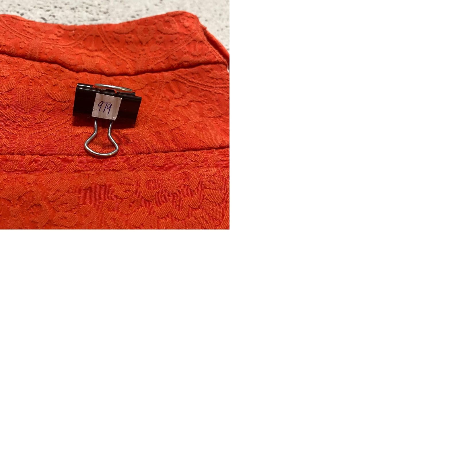 Old Navy VINTAGE Old Navy Womens 6 Dress Pants Orange Jacquard Geometric Mid Rise Business Casual Size 28" / US 6 / IT 42 - 9 Thumbnail