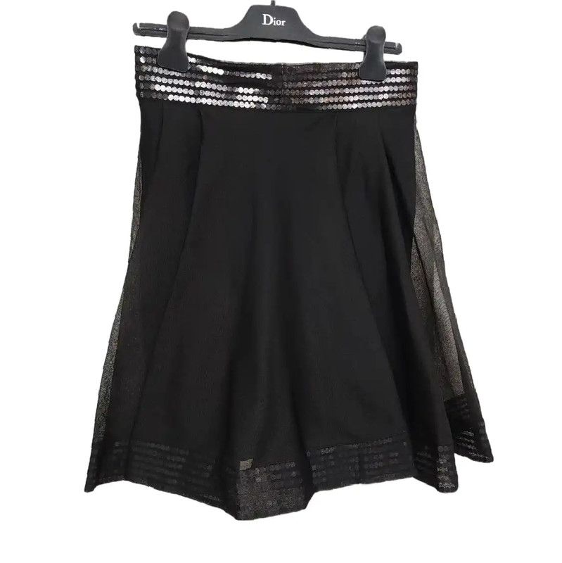 Dior Dior Black Polka Dot Skirt 0089 Size 28" / US 6 / IT 42 - 1 Thumbnail