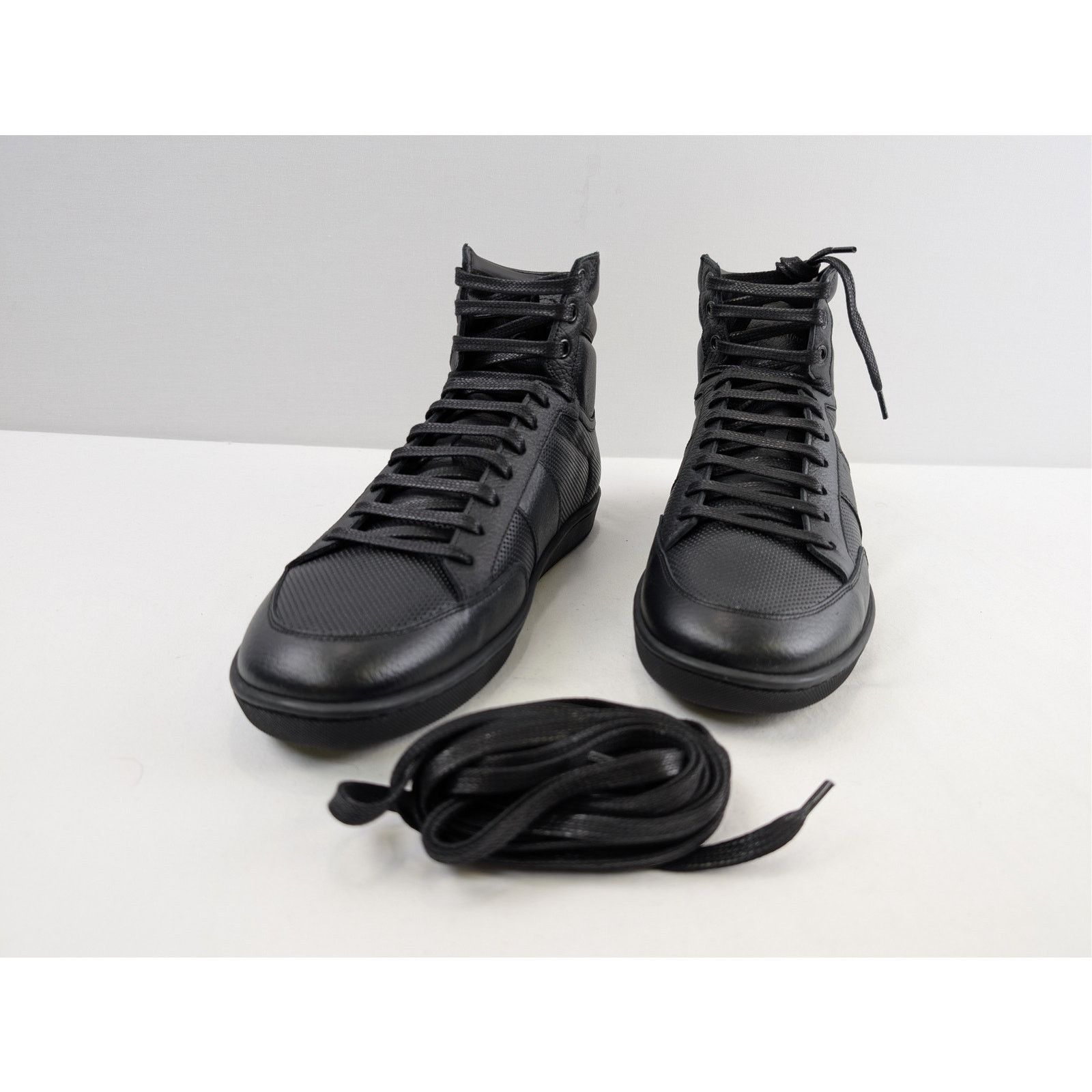 Saint Laurent Paris o1rshd1 SL10H High Top Sneakers in Black Size US 9 / EU 42 - 5 Thumbnail