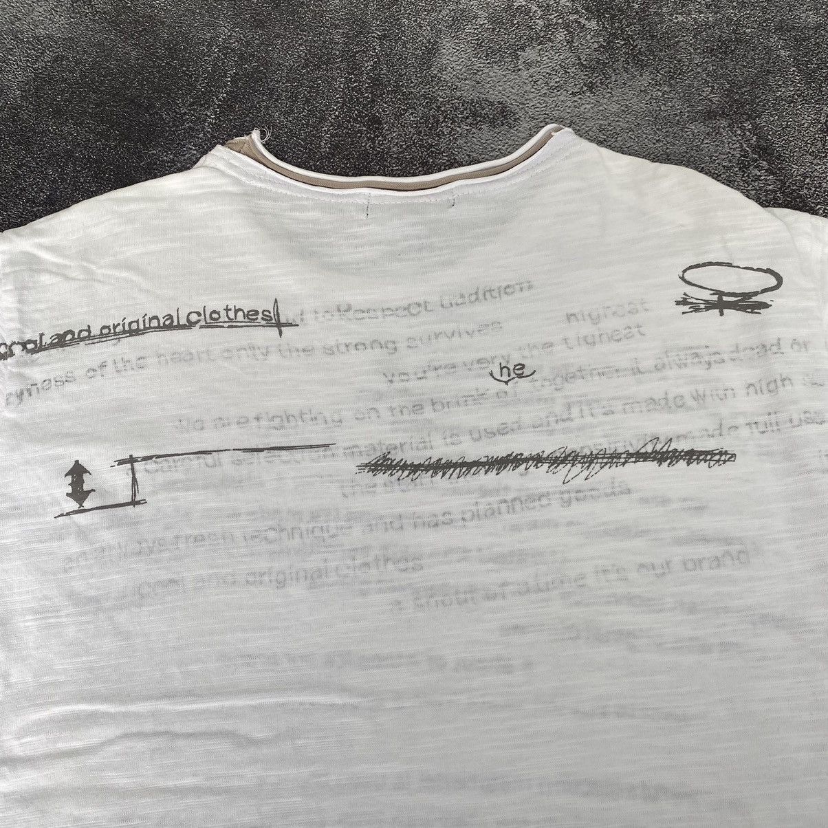 In The Attic Vintage In The Attic Reversible Double Layer Tee Size US L / EU 52-54 / 3 - 9 Thumbnail