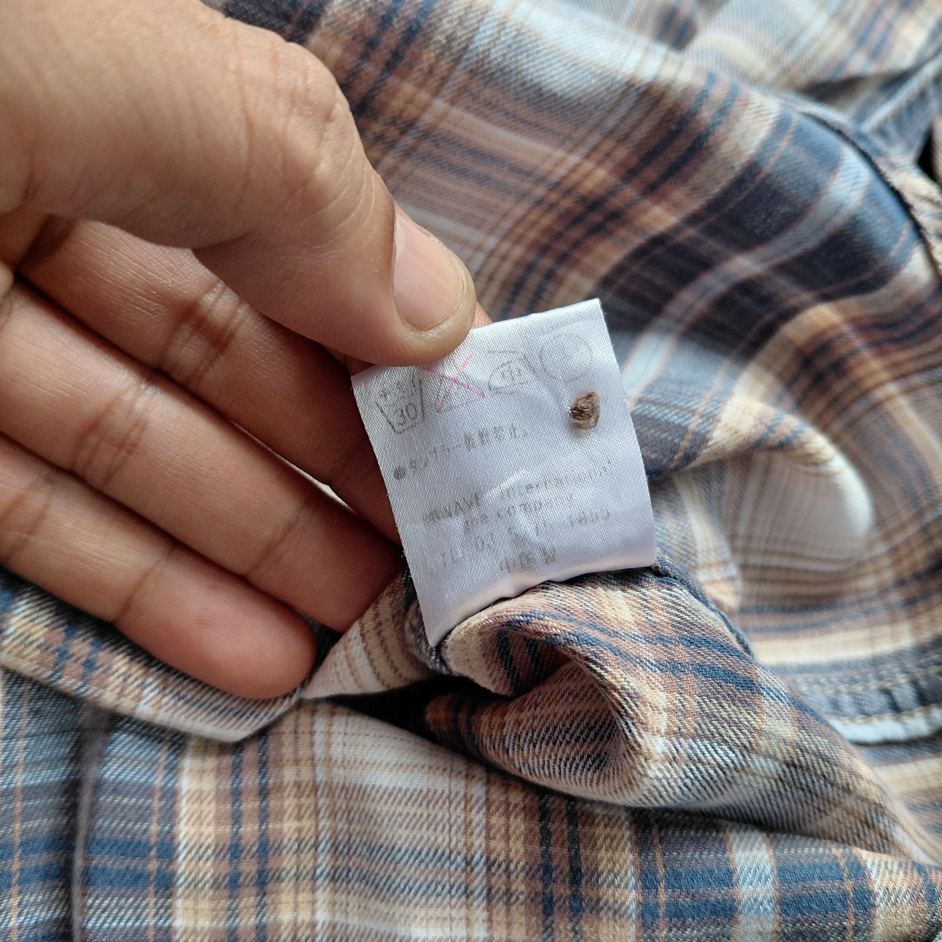 GOA GOA Stone Buttons Flanel Shirt Size US M / EU 48-50 / 2 - 5 Thumbnail