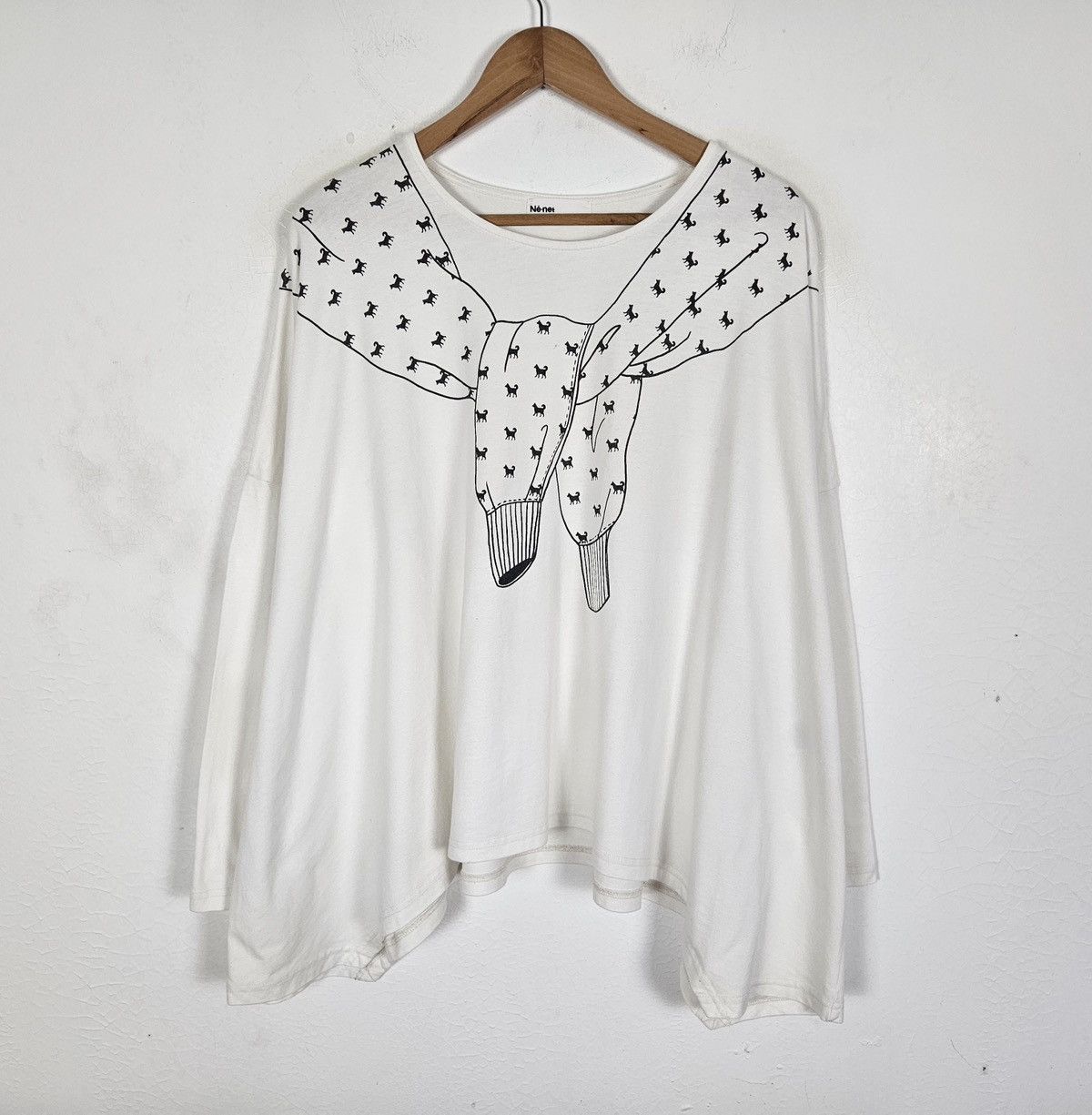 Ne-Net NeNet graphic blouse tied jumper Size XL / US 12-14 / IT 48-50 - 3 Thumbnail