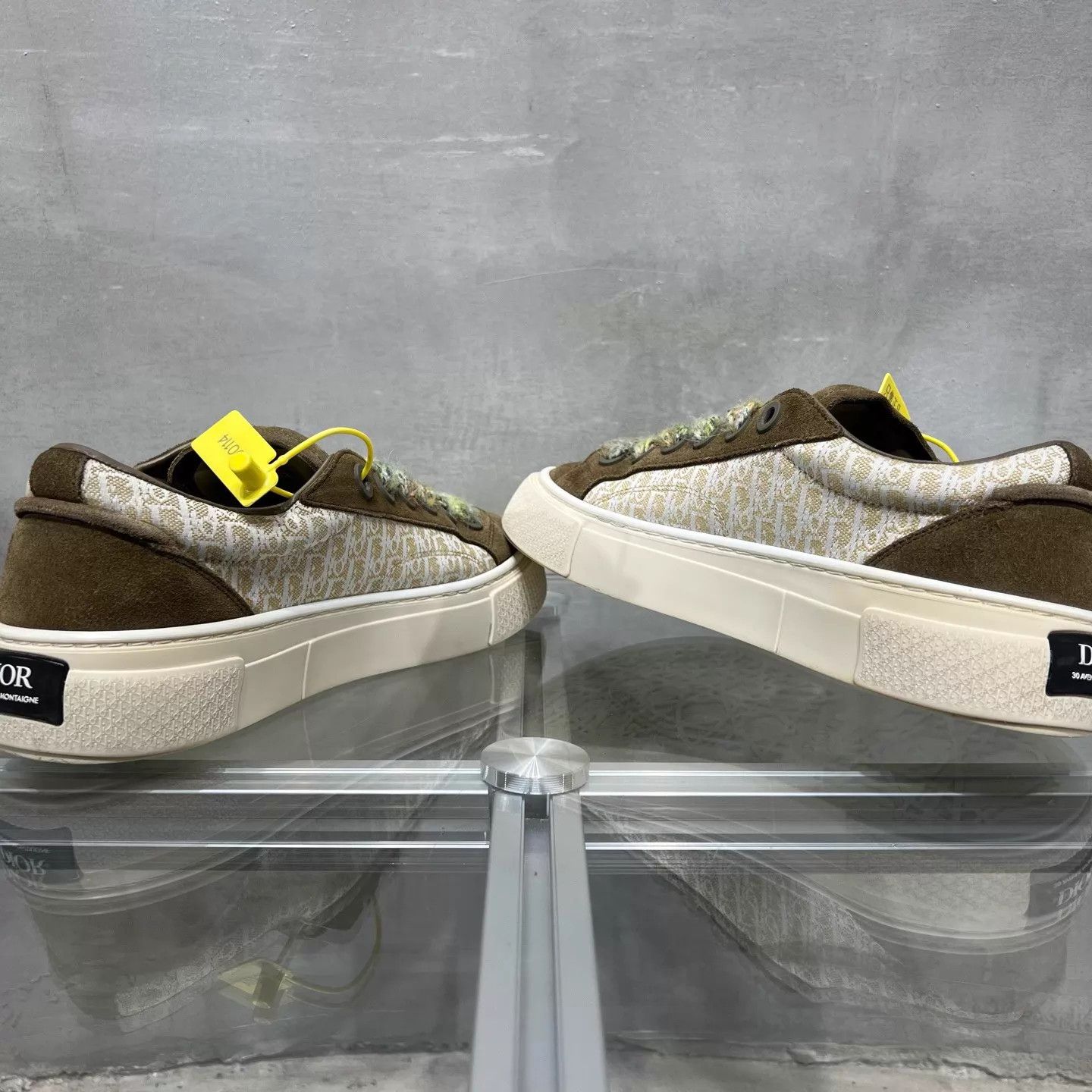 Dior Dior B33 Green Brown Suede Sneaker 41 Size US 8 / EU 41 - 5 Thumbnail