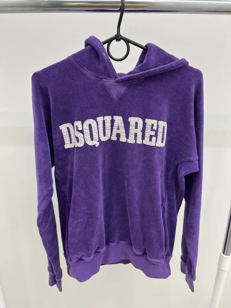 Dsquared2 Dsquared2 Big Cracked Logo Style Plush Hoodie Size L / US 10 / IT 46 - 1 Thumbnail