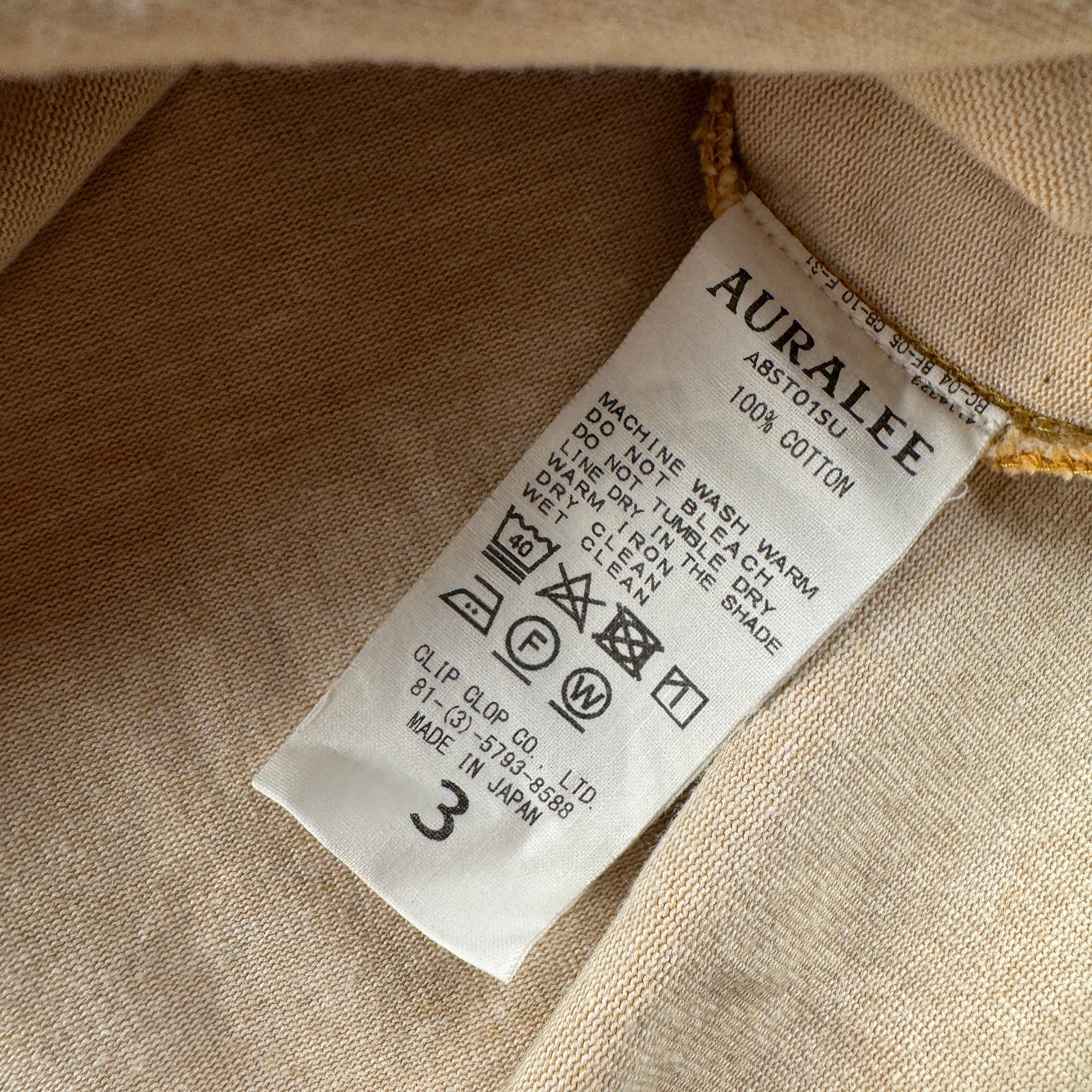 Auralee Auralee Stand-up Yellow Pocket Heavy Tee (3 / L) Size US L / EU 52-54 / 3 - 5 Thumbnail