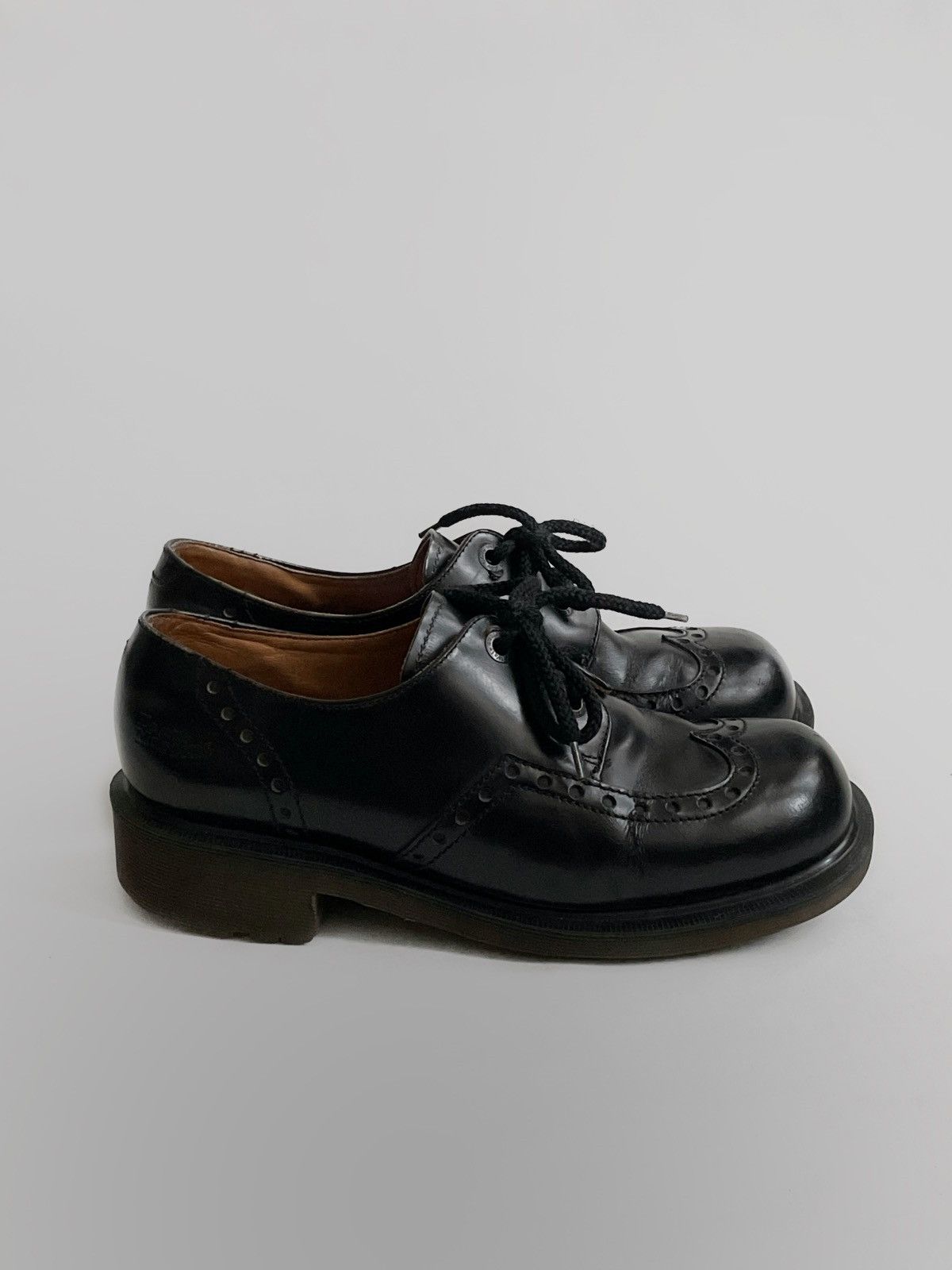 Dr. Martens × Vintage Vintage Dr.Martens brogue platforms leather shoes England Size US 9 / IT 39 - 3 Thumbnail