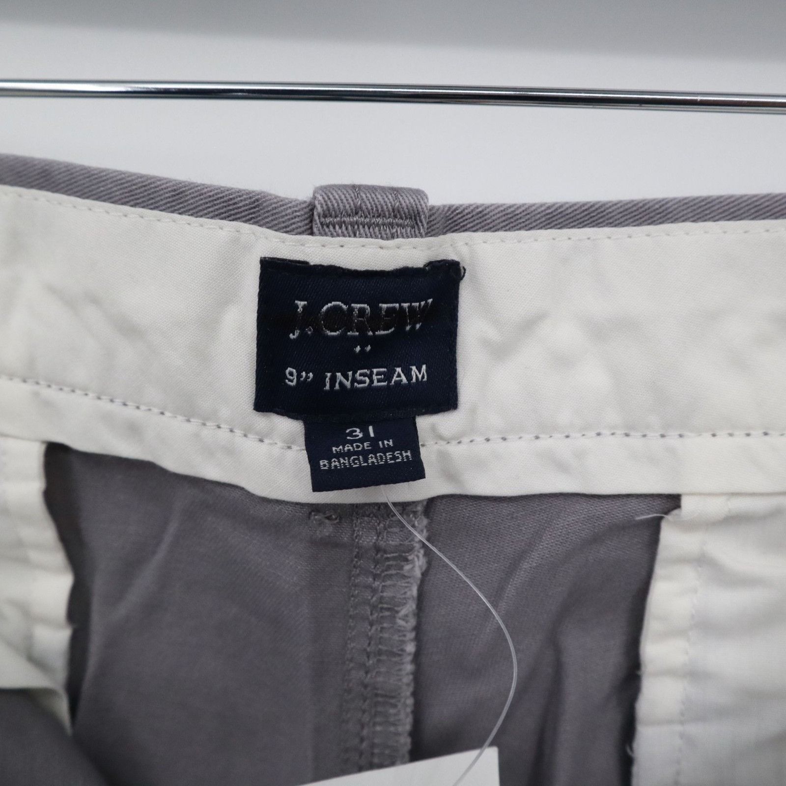 J.Crew J. Crew 9" Flex Chino Shorts Mens 31 Gray Preppy Academia Size US 31 - 2 Thumbnail