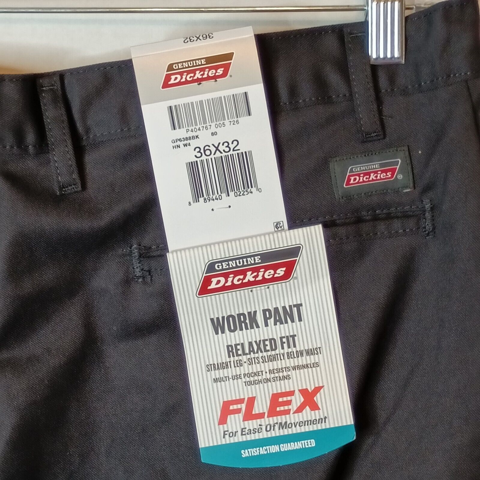 Dickies Dickies Work Pants Men's 36x32 Relaxed Fit Flex Black Size US 36 / EU 52 - 7 Thumbnail