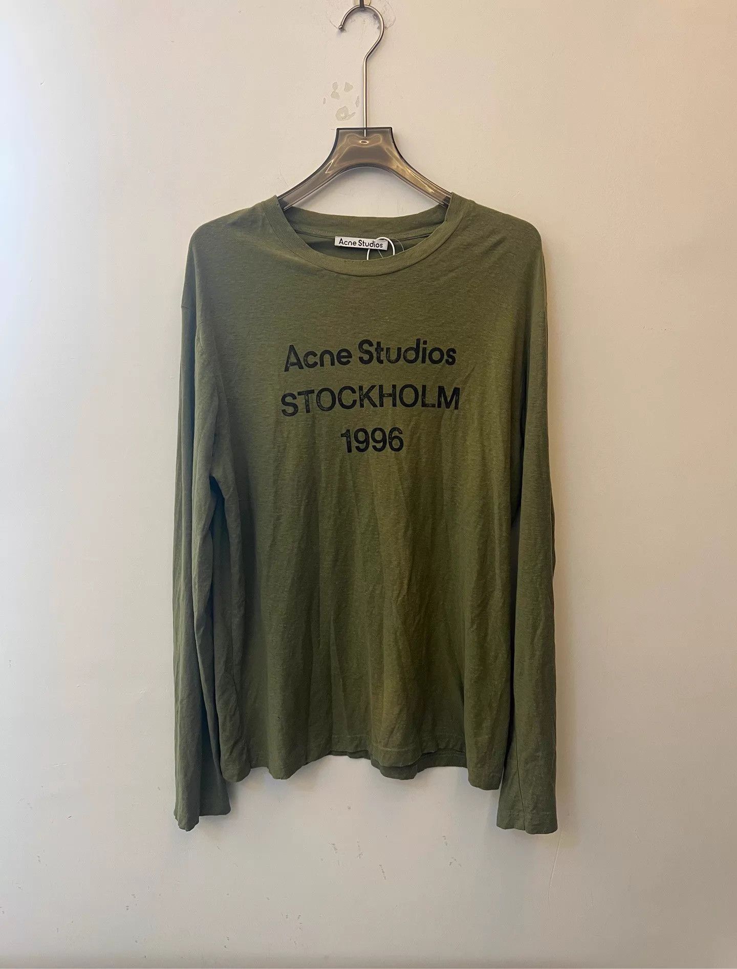 Acne Studios Acne 1996 SS25 Vintage Logo Crew Longsleeve Unisex Tee L/M new Size US M / EU 48-50 / 2 - 1 Thumbnail