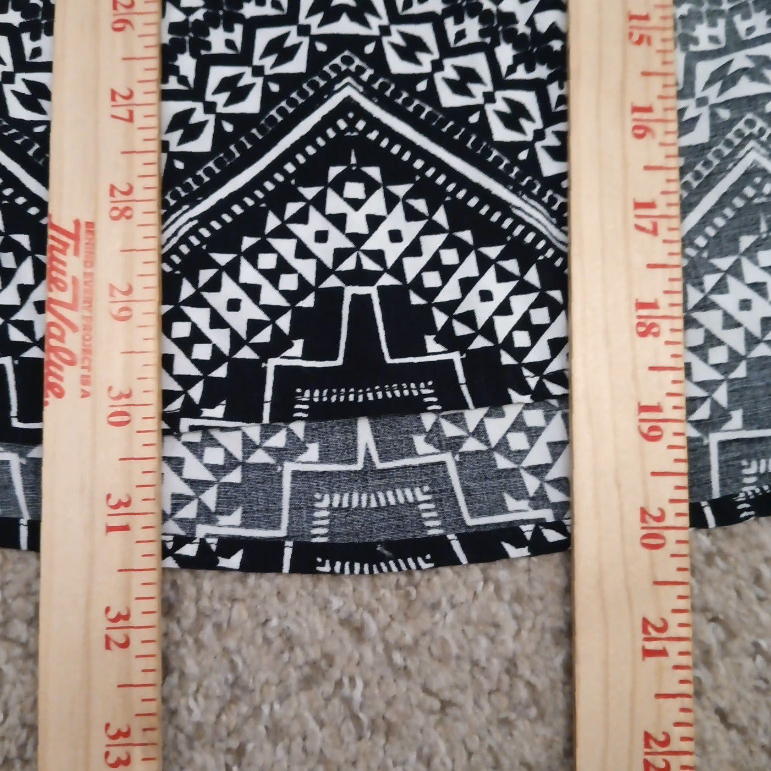 Express Express Skirt Women Midi Black White Geometric Rayon Zip Slit Pencil M Size 32" / US 10 / IT 46 - 5 Thumbnail