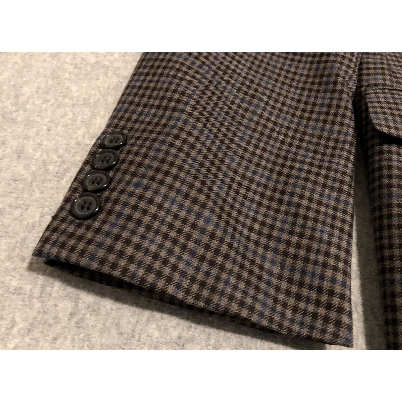 Brooks Brothers Brooks Brothers Blazer Jacket Sport Coat Mens 45R Wool Check 2-Button Multicolor Madison SaxXon 1818 Regular Wool Blazer Mens 45R Size 48R - 7 Thumbnail