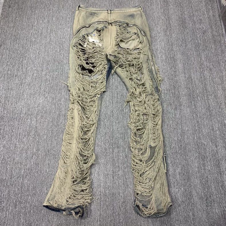 Rick Owens Rick Owens Erosion, destruction and washing to make old zip Size US 34 / EU 50 - 3 Thumbnail