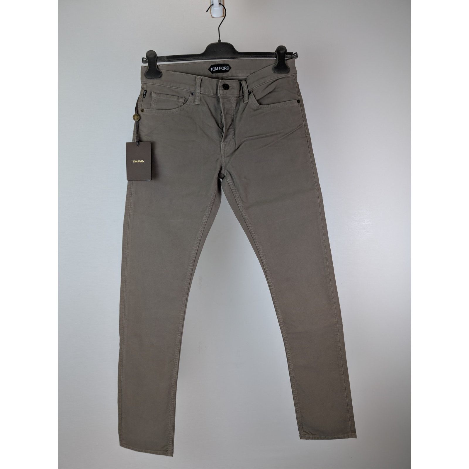 Tom Ford o1rshd1 Slim Denim Jeans in Khaki Size US 33 - 1 Thumbnail