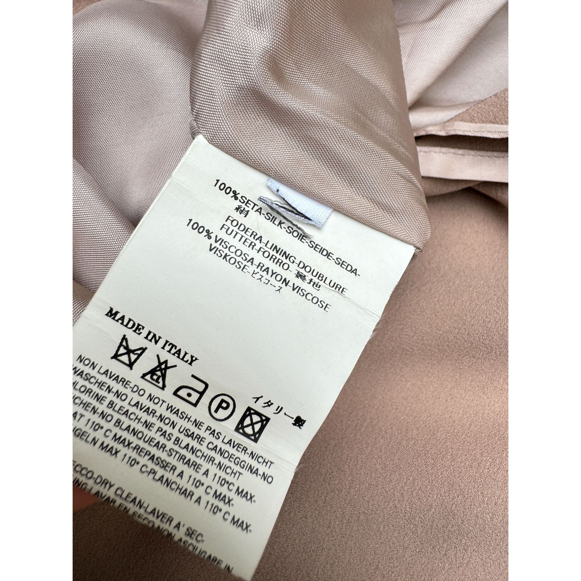 Maison Margiela Fall/Winter 2005 Beige Silk Skirt Size 27" / US 4 / IT 40 - 6 Thumbnail