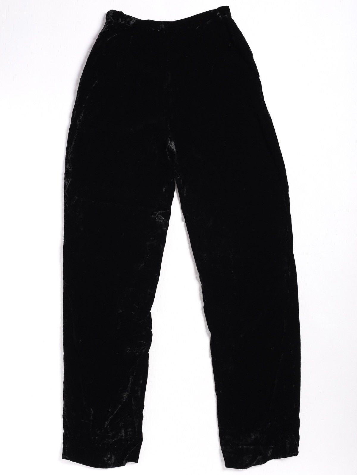 Giorgio Armani Giorgio Armani Vintage Velour Soft Pants Trousers Black Size 27" / US 4 / IT 40 - 2 Thumbnail