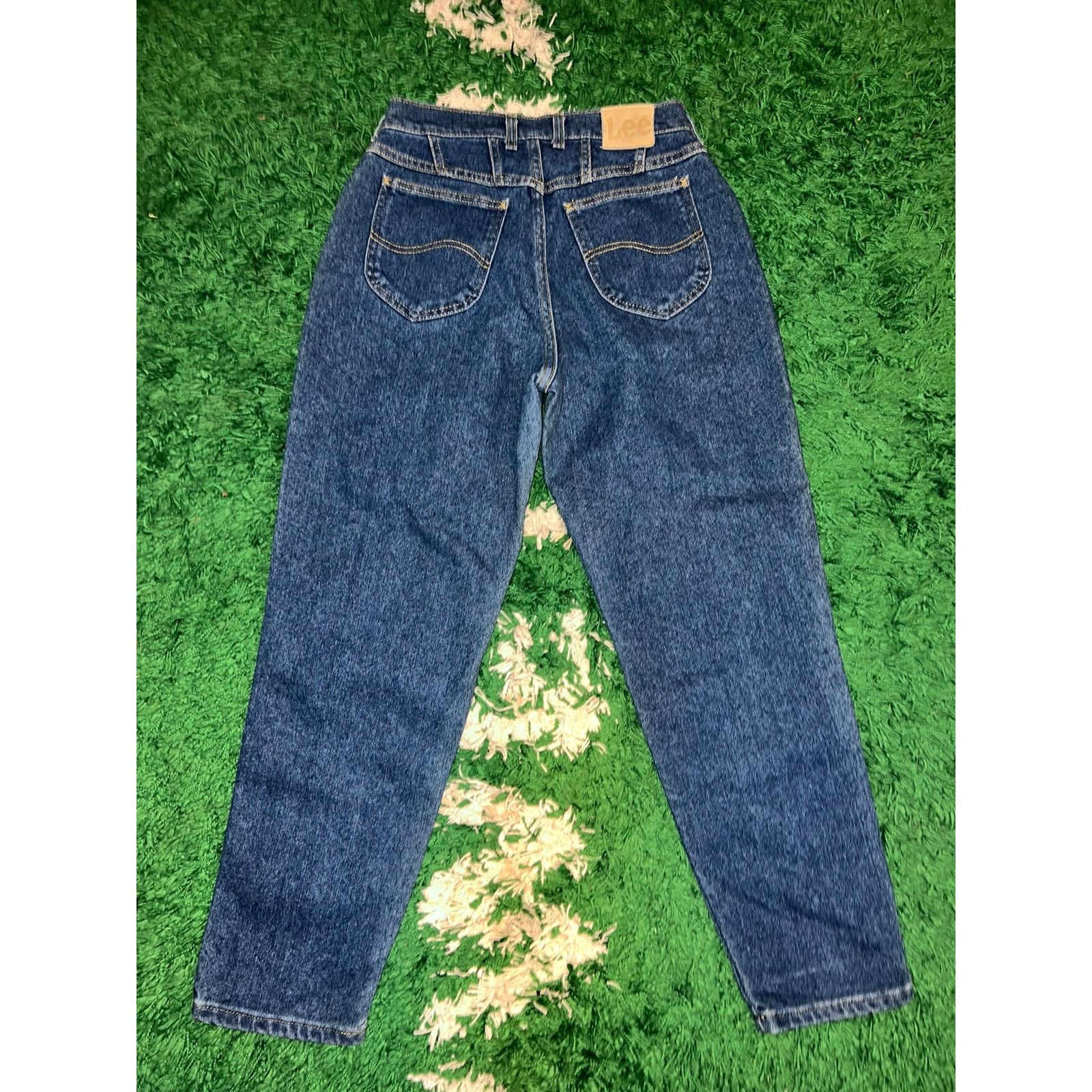 Lee Vintage Women's Lee Petite Blue Denim Jeans Bottoms VTG 12 P Size 34" / US 12 / IT 48 - 7 Thumbnail