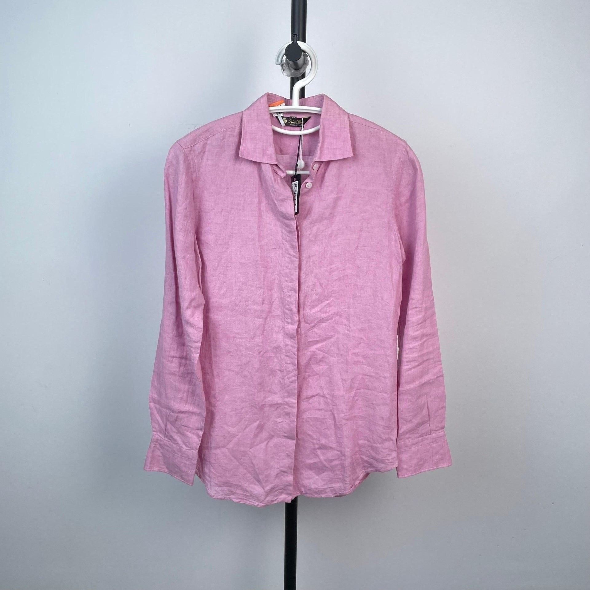 Loro Piana Loro Piana Linen Cotton Pink Shirt 38 Men Size US S / EU 44-46 / 1 - 1 Thumbnail