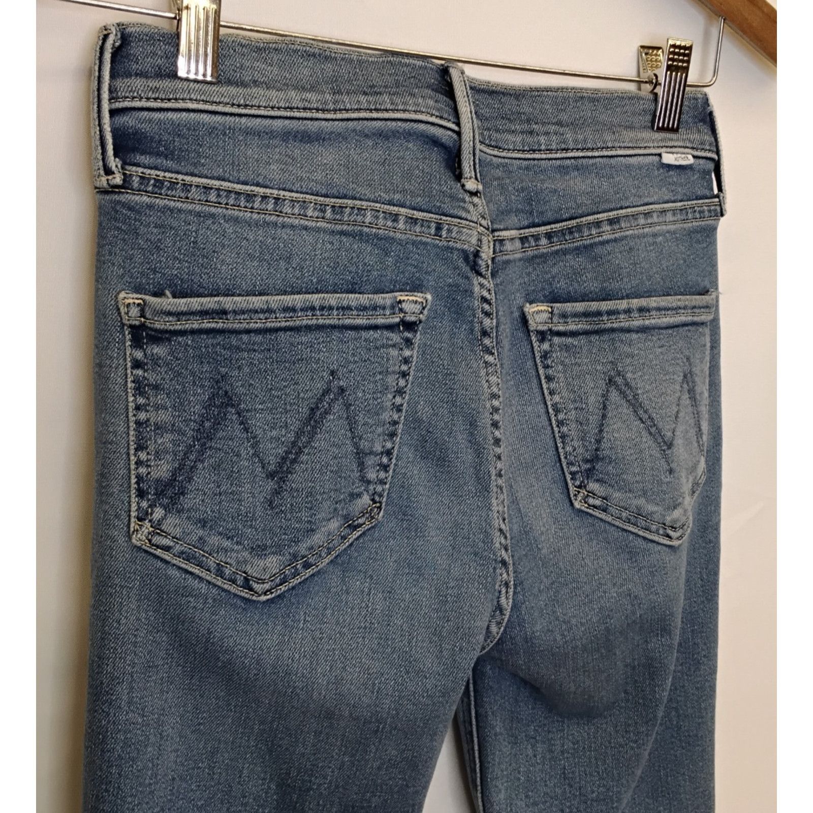 MOTHER Mother The Mid Rise Dazzle Ankle Jeans Women's 25x26 Light Size 25" / US 0 / IT 36 - 5 Thumbnail