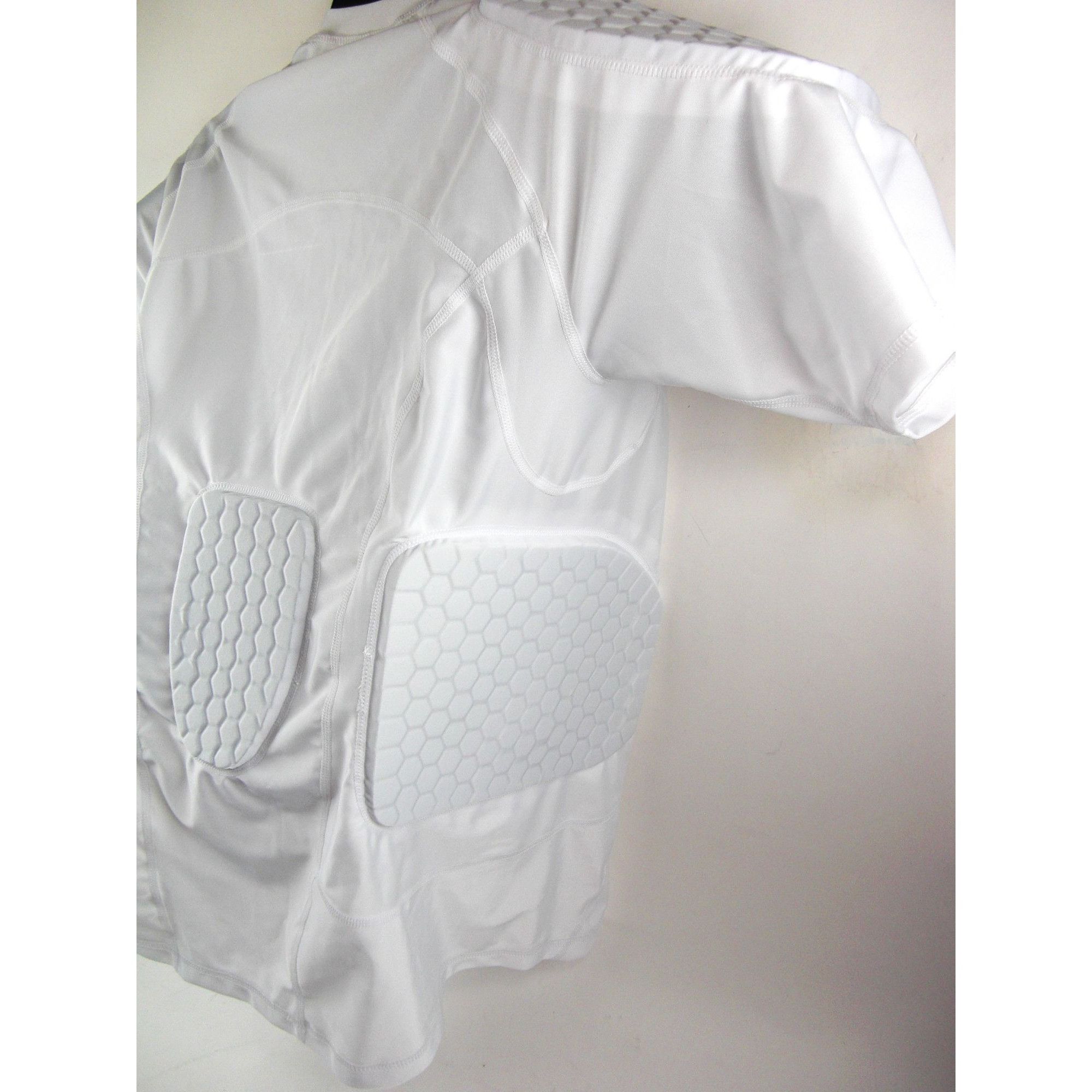 Other Men's White Padded Compression Shirt Rib Protectors 6-Footba Size US XL / EU 56 / 4 - 3 Thumbnail