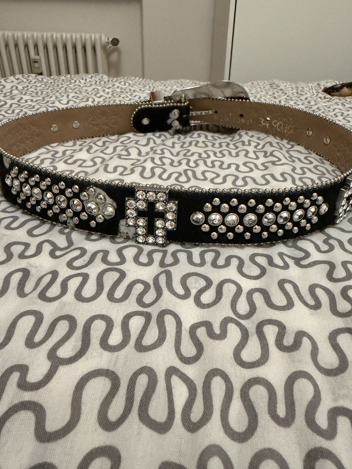 B.B. Simon B.B Simon Zafirah Chrome belt Size 34 - 3 Thumbnail