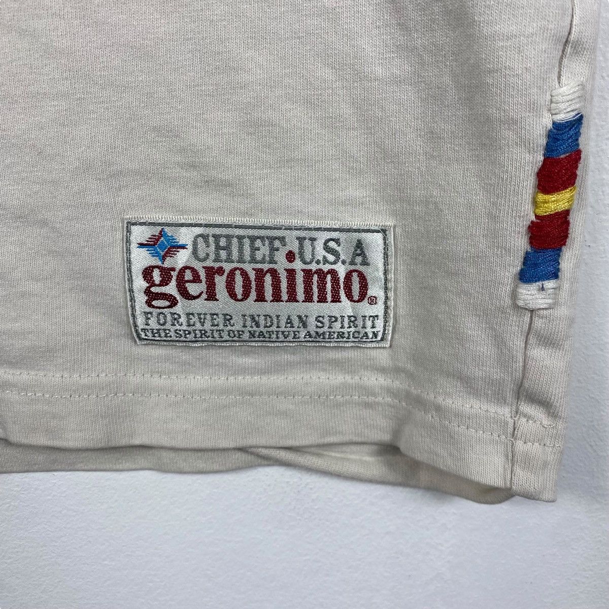 Japanese Brand The Legend Of GERONIMO Graphic Distressed Longsleeve Tee Size US XL / EU 56 / 4 - 4 Thumbnail