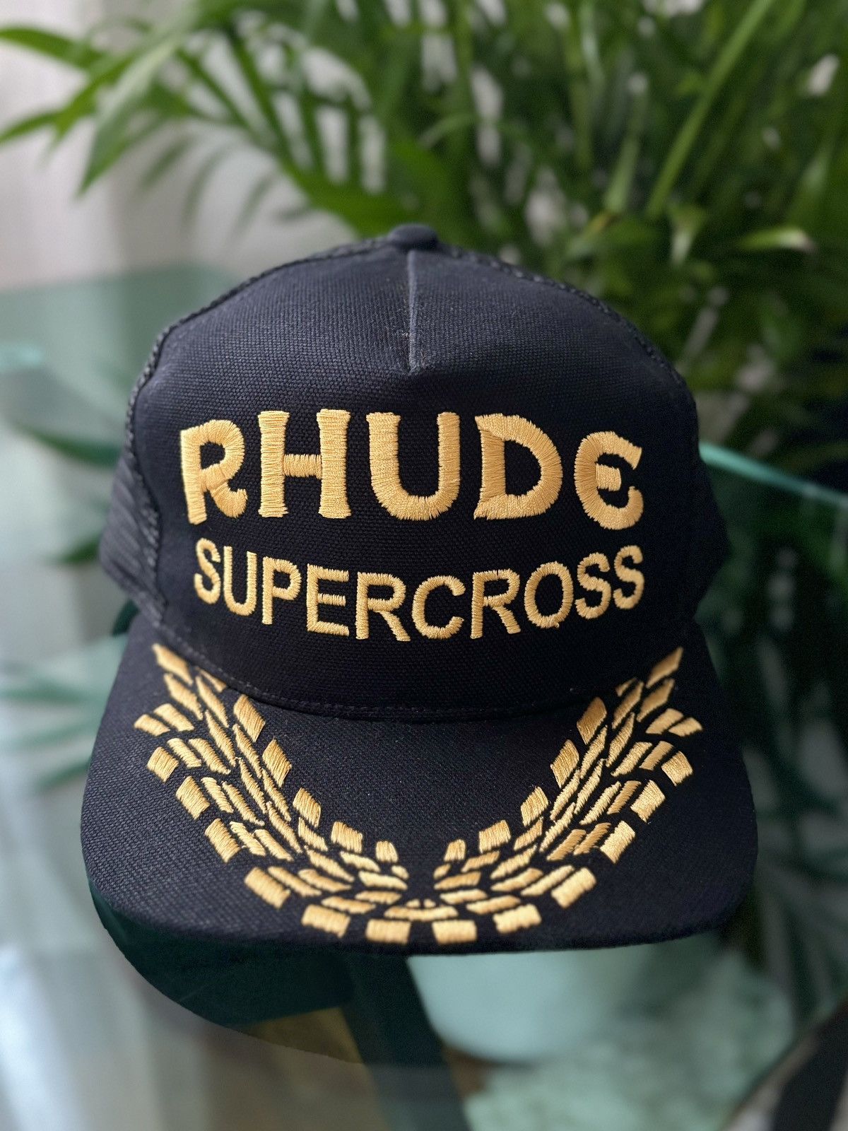 image of Rhude “Supercross” Hat in Black, Men's