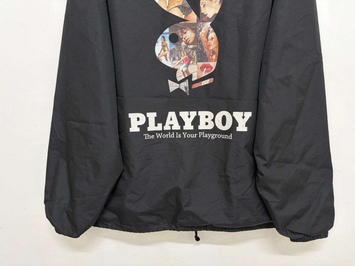 Playboy PLAYBOY 🐰 BIG LOGO EROTIC SEXY GRAPHICAL COACH JACKET Size US L / EU 52-54 / 3 - 9 Thumbnail