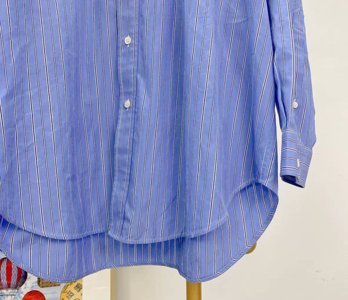 Balenciaga BALENCIAGA long vertical stripe shirt2412-Nextarrow Size US S / EU 44-46 / 1 - 4 Thumbnail