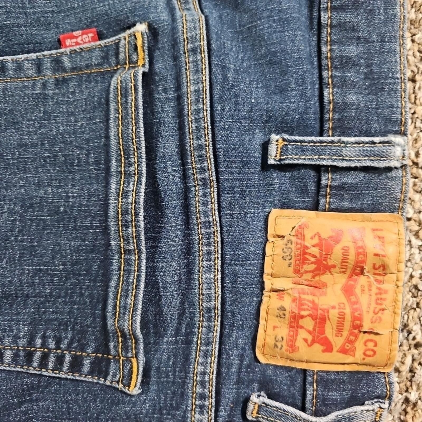 Levi's Levi Strauss 42x32 Straight Cut Jeans Size US 42 / EU 58 - 7 Thumbnail