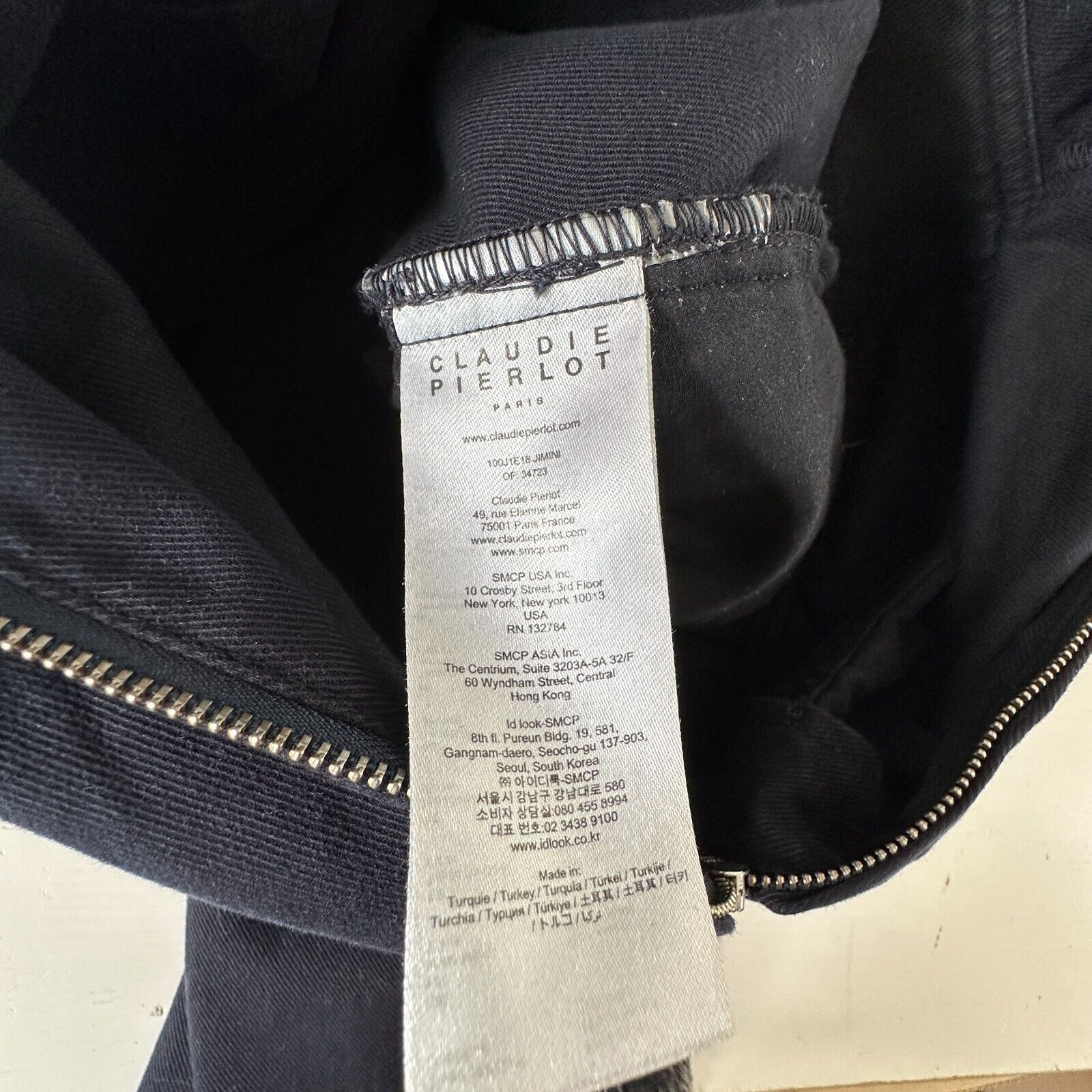 Other Claudie Pierlot Blue Denim Tassled Zip Cuffed Jumpsuit 36 Size 28" / US 6 / IT 42 - 6 Thumbnail
