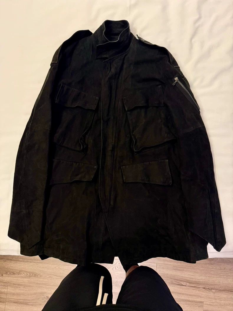 Julius Julius 2017 Distressed Leather Military Jacket - dmc Size US L / EU 52-54 / 3 - 1 Thumbnail