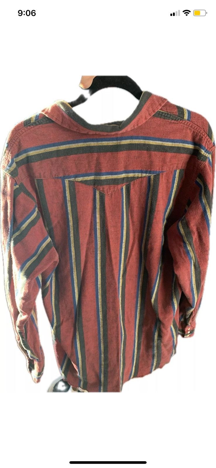 Wrangler VTG Wrangler Large Pearl Snap On Red Stripes Size US L / EU 52-54 / 3 - 2 Thumbnail