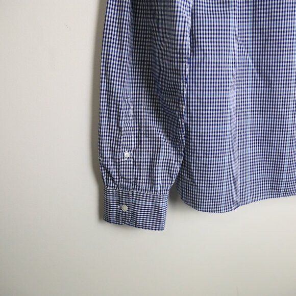 Bloomingdale's The Men's Bloomingdale's Gingham Button Down Stretch Fabric Size US L / EU 52-54 / 3 - 11 Thumbnail