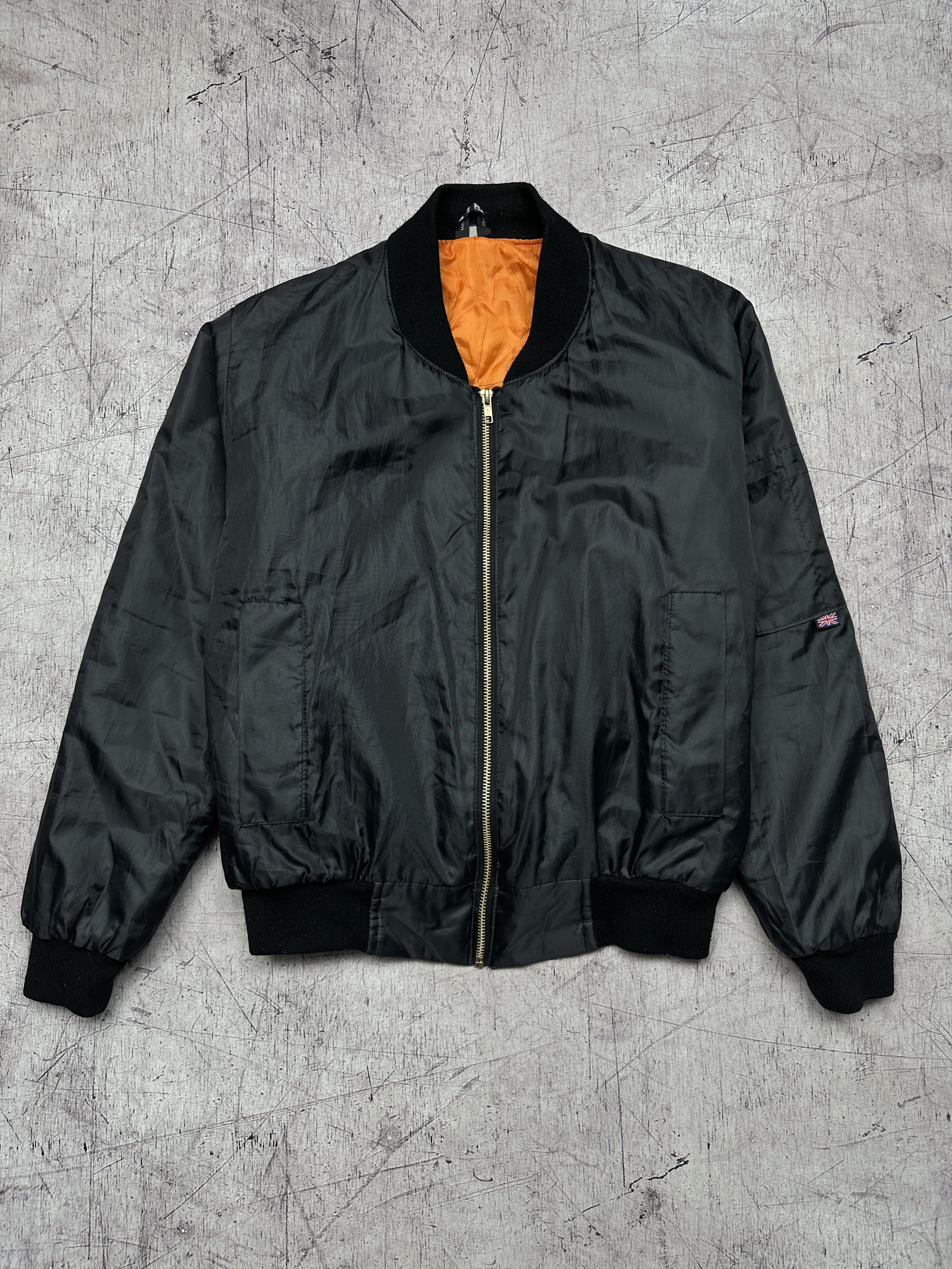 Vintage Vintage MA 1 Bomber Jacket Military Flyers Nylon Size US M / EU 48-50 / 2 - 1 Thumbnail