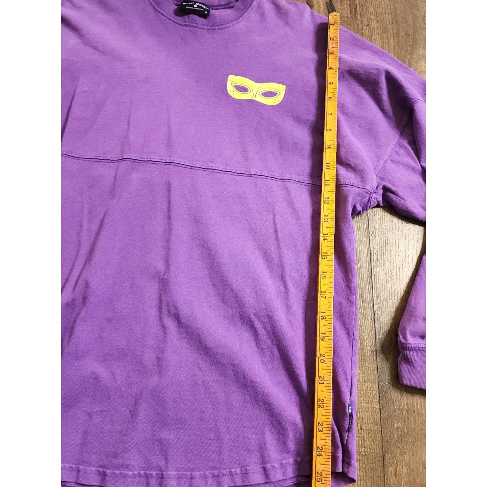 Vintage Womens Spirit Jersey Shirt Mardi Gras Double Sided Spirit Jersey T-Shirt Long Sleeve Crew Neck Purple S Size Mardi Gras Mens? Wait. Size S / US 4 / IT 40 - 3 Thumbnail