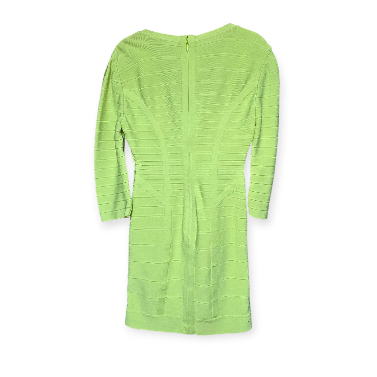 neon green bandage dress Herve Leger Yellow Night Out Medium bandage dress y2k