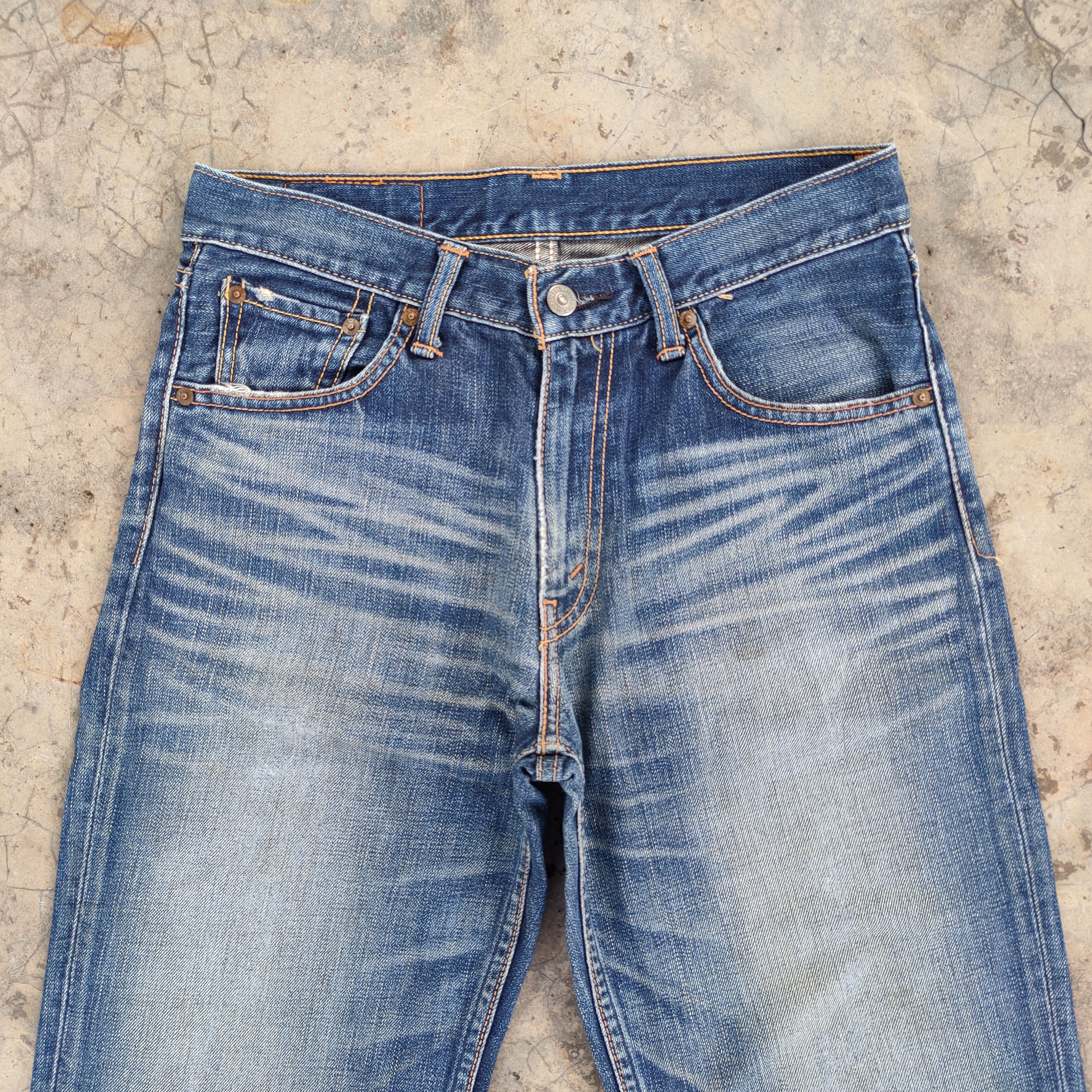 Jean × Levi's VINTAGE LEVI'S 702 RIPPED JEANS DENIM PANTS Size US 30 / EU 46 - 4 Thumbnail