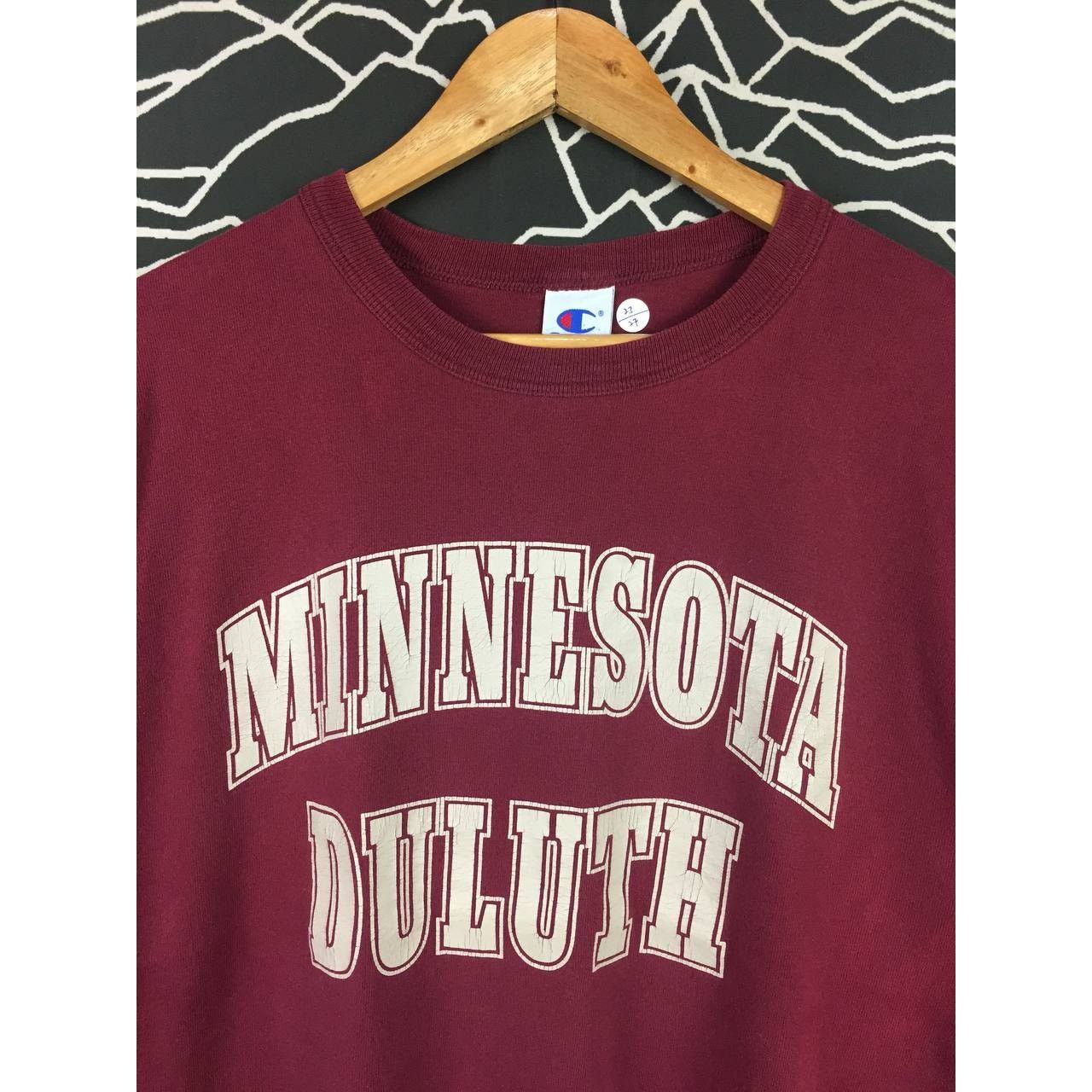 Champion × Vintage Vtg 90s Champion Minnesota Duluth Spell Out Logo Tee Size US L / EU 52-54 / 3 - 3 Thumbnail