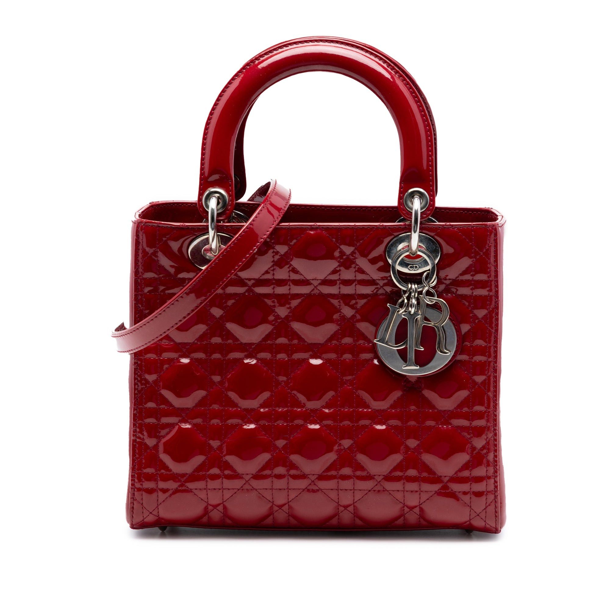Dior Medium Patent Cannage Lady Dior Size ONE SIZE - 1 Thumbnail