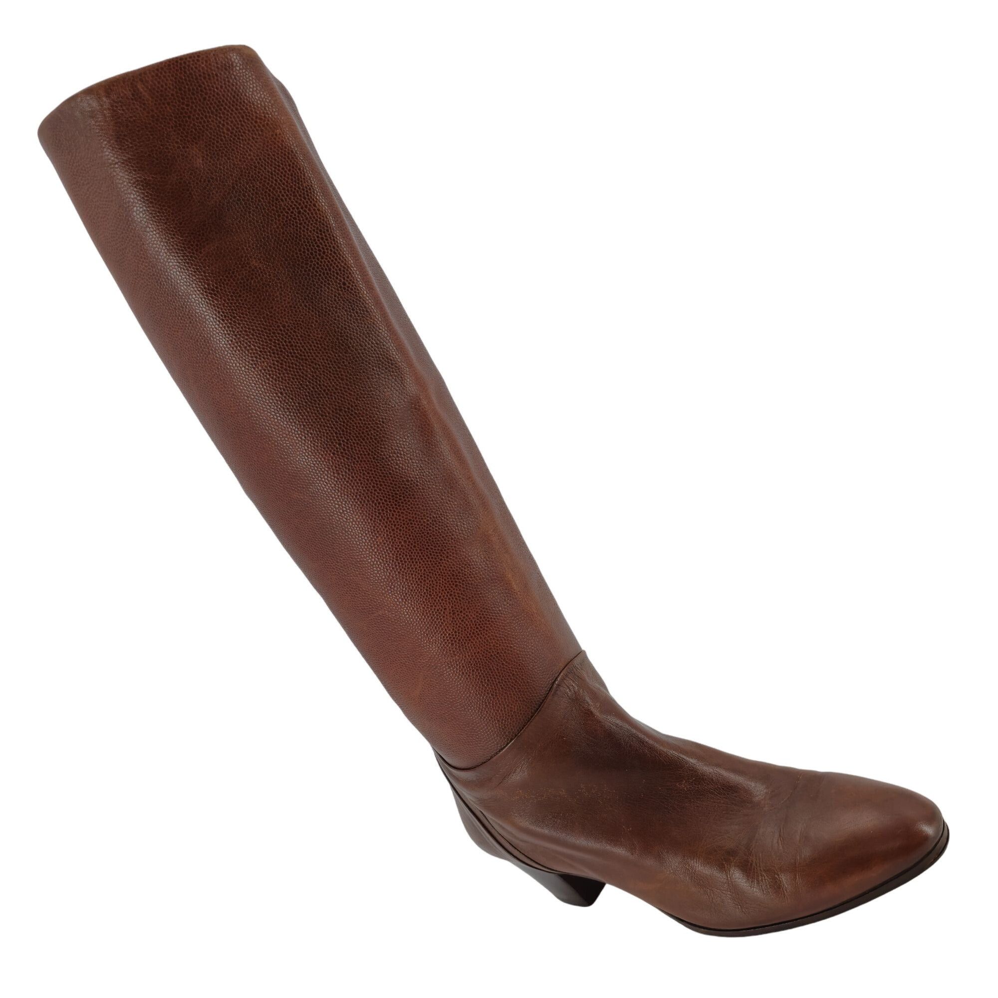 Bally Vintage Italian Calfskin Bally Womens Size 7.5M Brown Soft Size US 7.5 / IT 37.5 - 14 Thumbnail